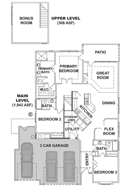 San Marcellina with Upper Level Bonus Floorplan